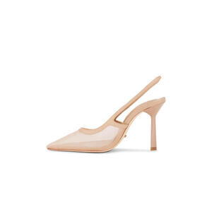 Revolve Tony Bianco Breeze Sling Back skin nylon mesh heel SZ 7.5 NIB $170 msrp